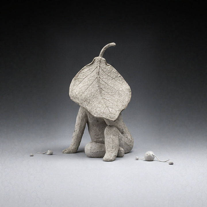Creative Leaf-Inspired Decorative Sculpture