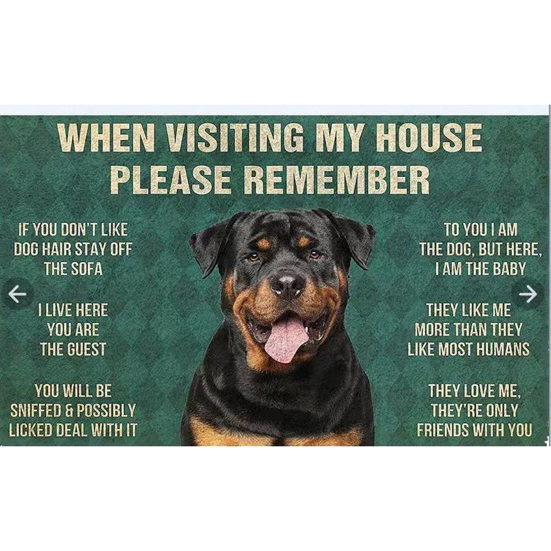 Fun Dog-Themed Door Mat Kalsten