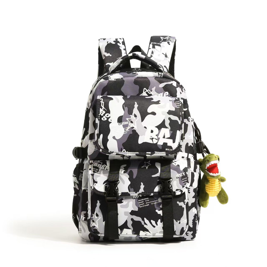 Multifunctional backpack with robust camouflage pattern and large compartments Kalsten