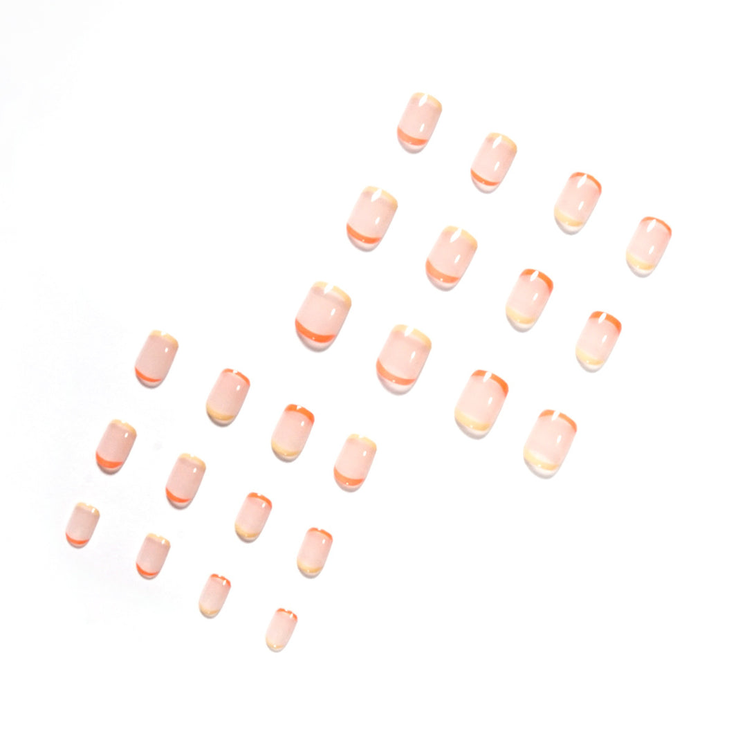 Elegant Nail Art with Bright Tips Kalsten