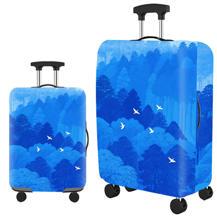 Tropical Leaf Print Hard Shell Luggage Kalsten