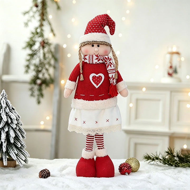 Whimsical Holiday Doll Figurine