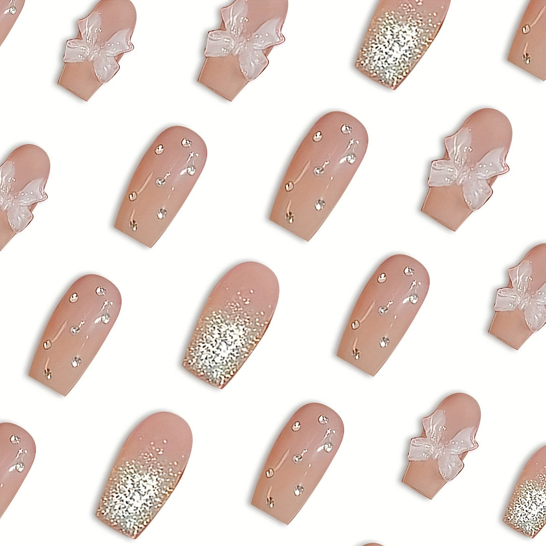 Chic Decorative 3D Press-On Nail Set Kalsten