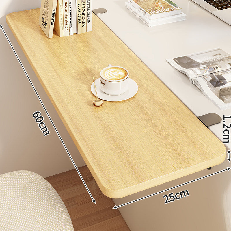 Slim Clamp-On Folding Side Desk Shelf Tray