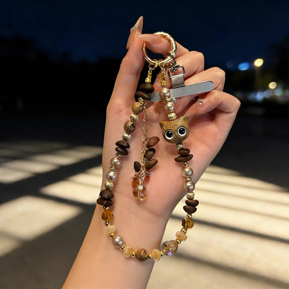 Artistic Beaded Phone Charm Holder Kalsten