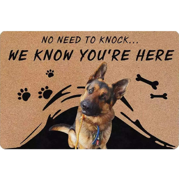 Fun Dog-Themed Door Mat Kalsten