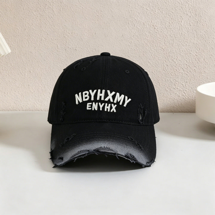 Men's Casual Distressed Textured Baseball Cap Kalsten