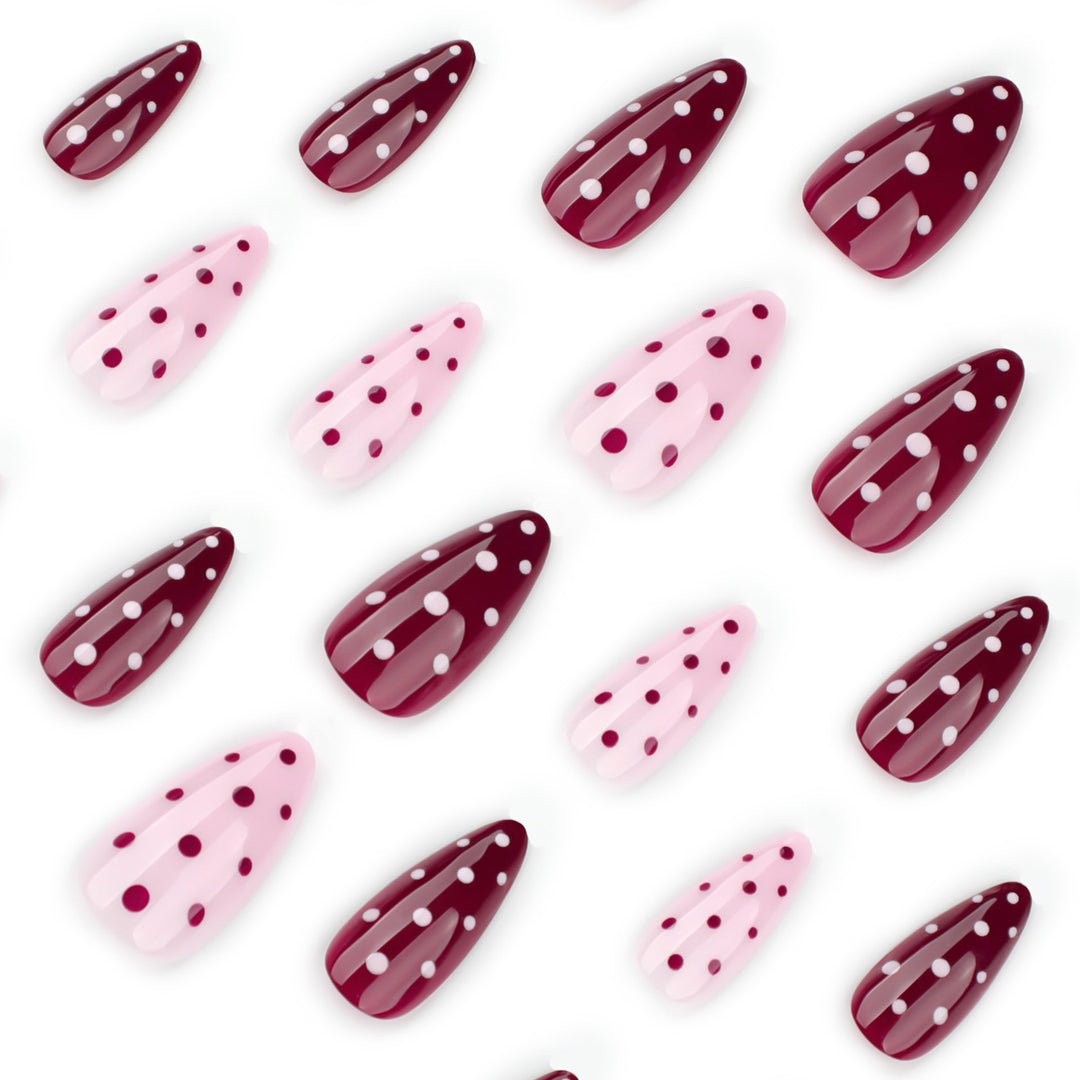 Artful Nail Extensions with Dots and Elegant Accents Kalsten