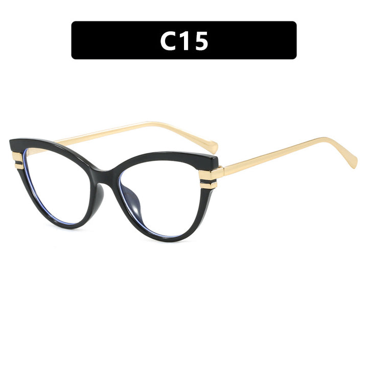 Ladies Cat-Eye Sunglasses with Elegant Metal Accents Kalsten