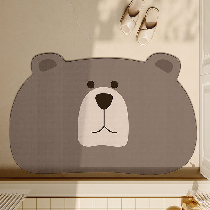 Adorable Animal-Themed Bath Mat Kalsten