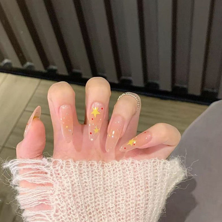 Glossy Decorative Press-On Nails Set Kalsten