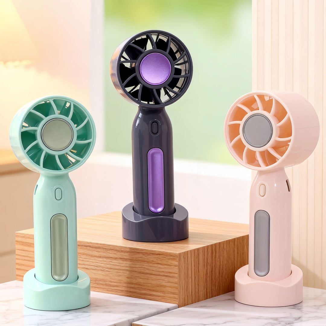 Women Portable Mini Fan with USB Charging Function and Flexible Adjustable Tilt Position Kalsten