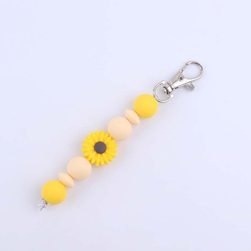 Decorative Silicone Beaded Keychain Holder Kalsten