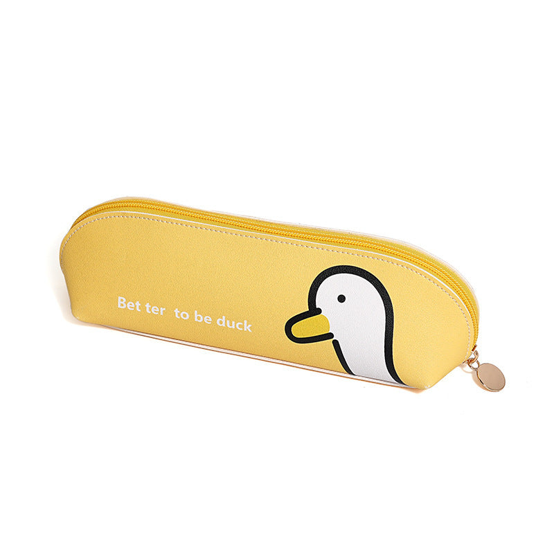 Quirky Cartoon Duck Pencil Case Kalsten