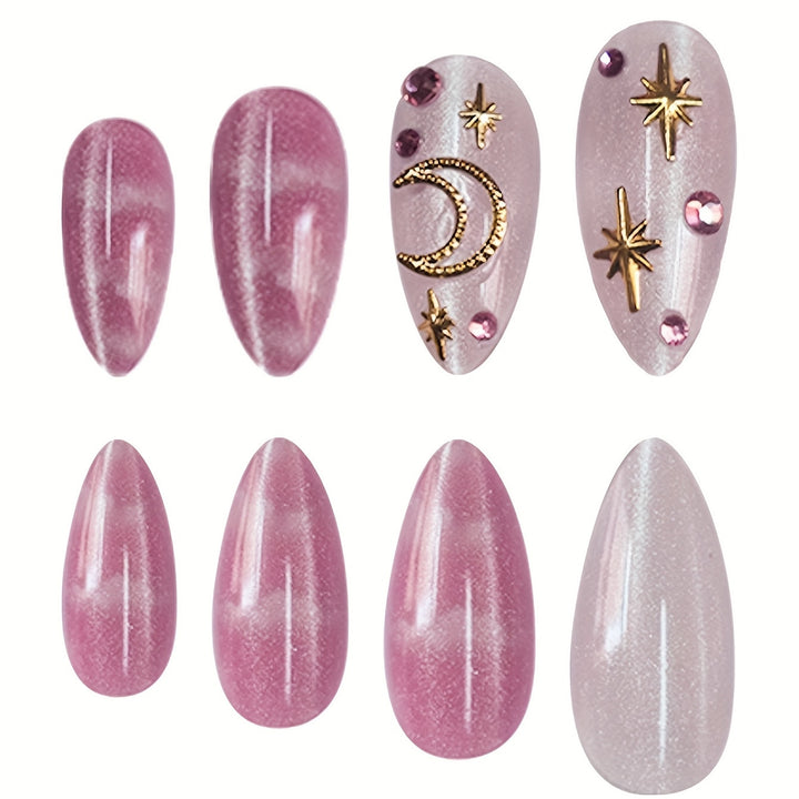 Celestial-Themed Decorative Press-On Nails Kalsten