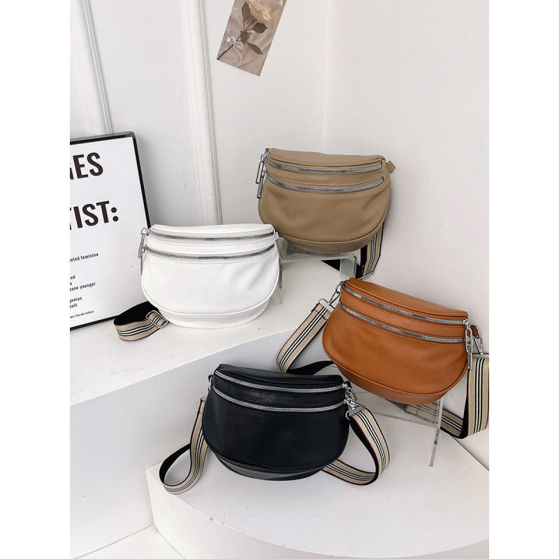 WoChic Dual-Zipper Crossbody Bag Kalsten