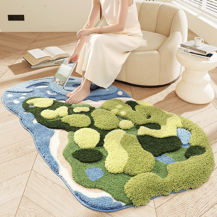 Botanical Leaf Bath Mat Kalsten
