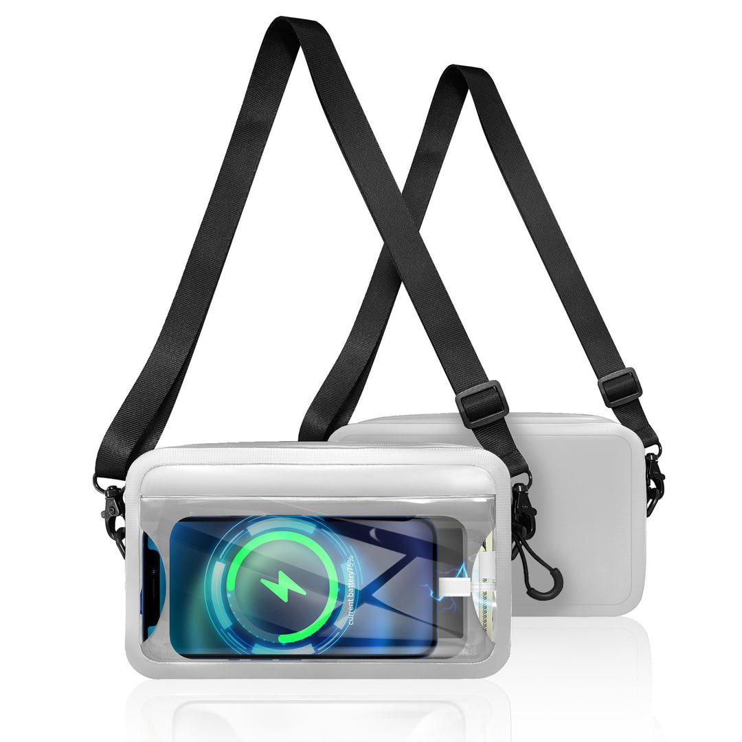 Waterproof shoulder bag with transparent smartphone case Kalsten