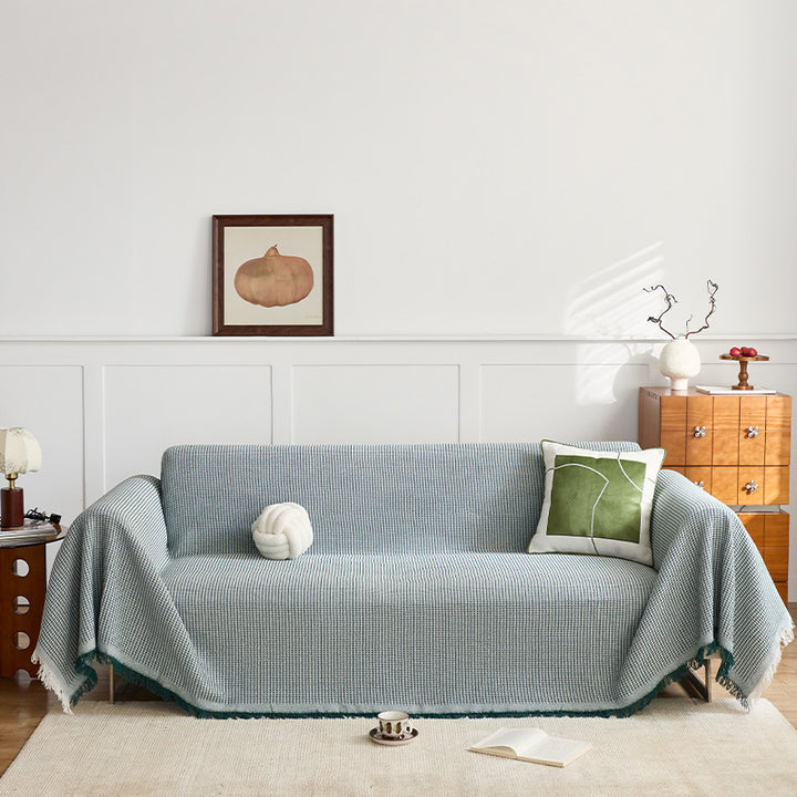 Textured Woven Sofa Throw Blanket