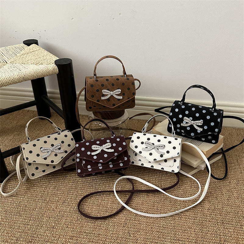WoElegant Polka Dot Handheld Satchel Bag Kalsten