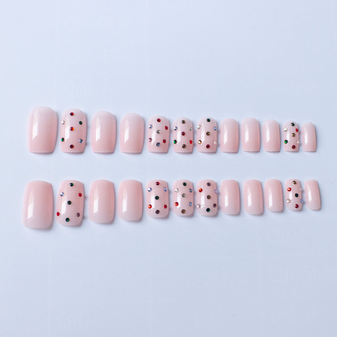 Decorative Gem-Studded Nail Art Set