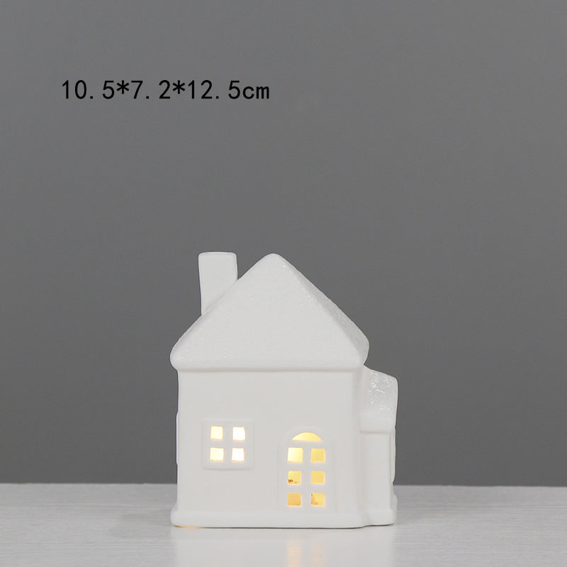 Decorative House-Shaped Ceramic Night Light Kalsten