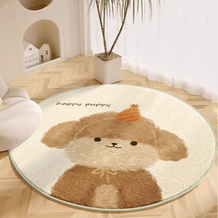Cute Cartoon Puppy Area Mat