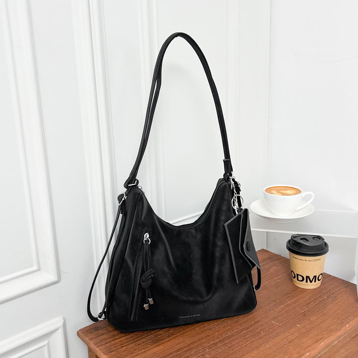 Casual Suede Hobo Bag