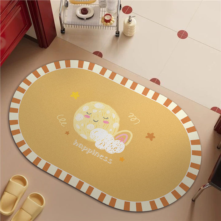 Soft Floral Bath Rug