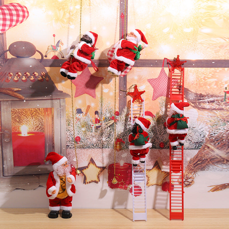 Decorative Santa Claus with ladder Kalsten