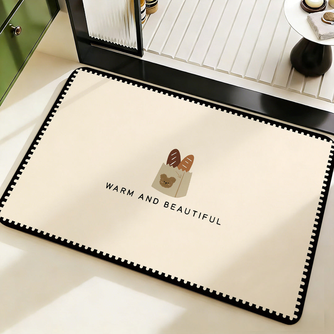 Cute Cat Themed Bath Mat