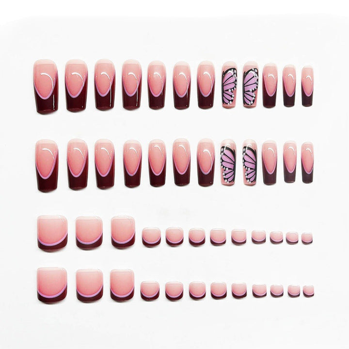 Artistic Butterfly Press-On Nail Set Kalsten
