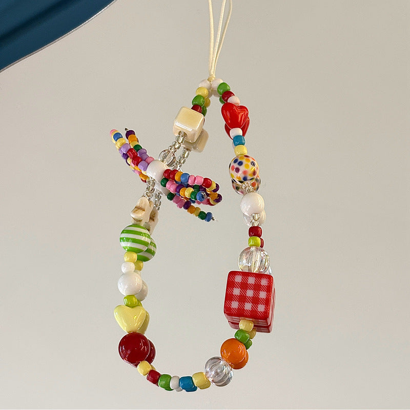 Colorful Beaded Charm Phone Strap Kalsten