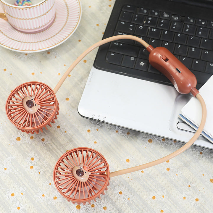Portable Usb Neck Fan with Flexible Mount Kalsten