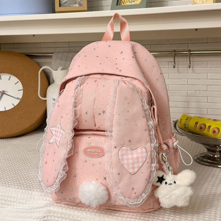 Whimsical Bunny-Ear Design Backpack Kalsten