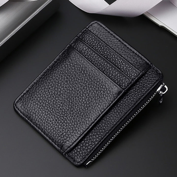 Luxury Leather Zippered Card Holder Kalsten