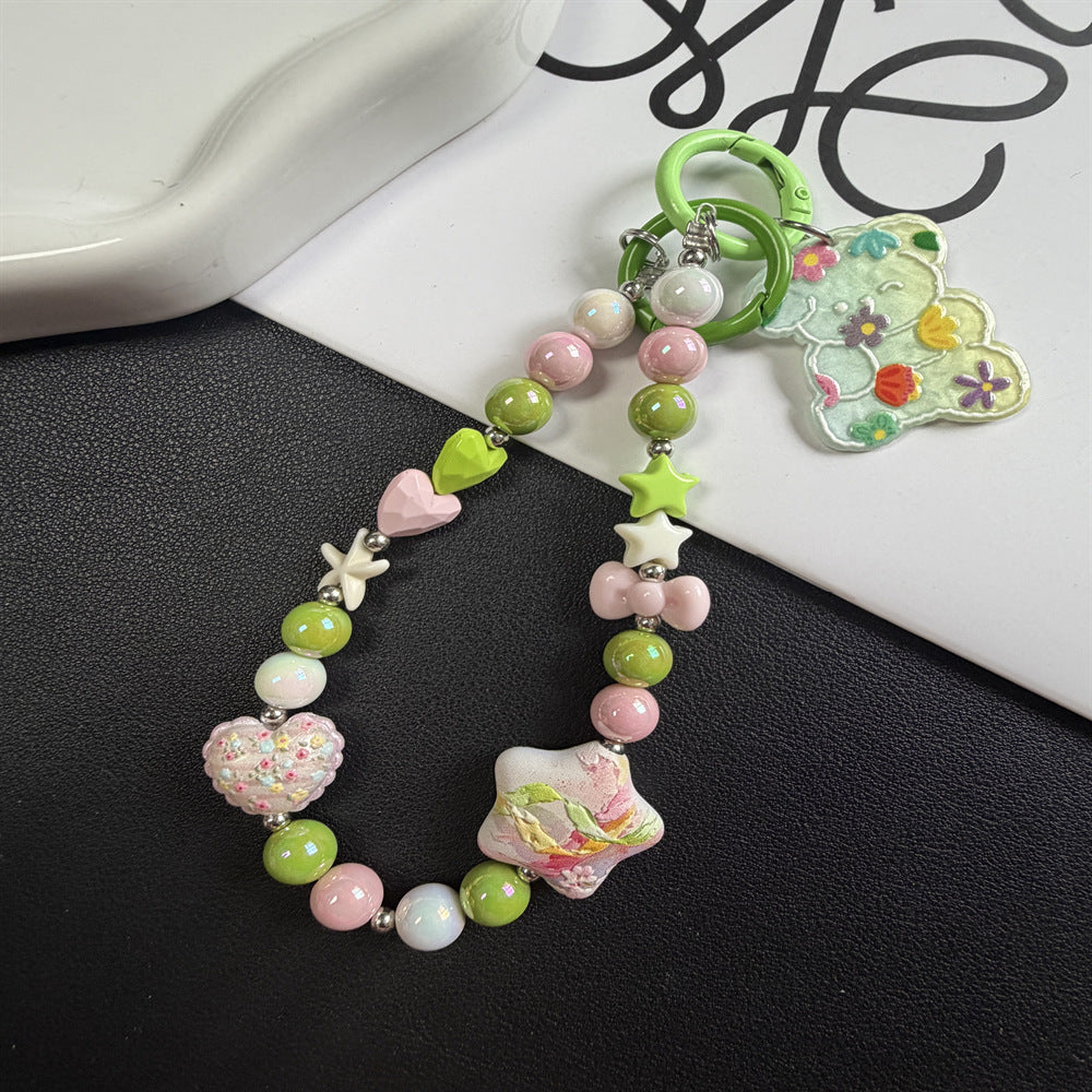 Decorative Beaded Charm Keychain Kalsten 1790135826