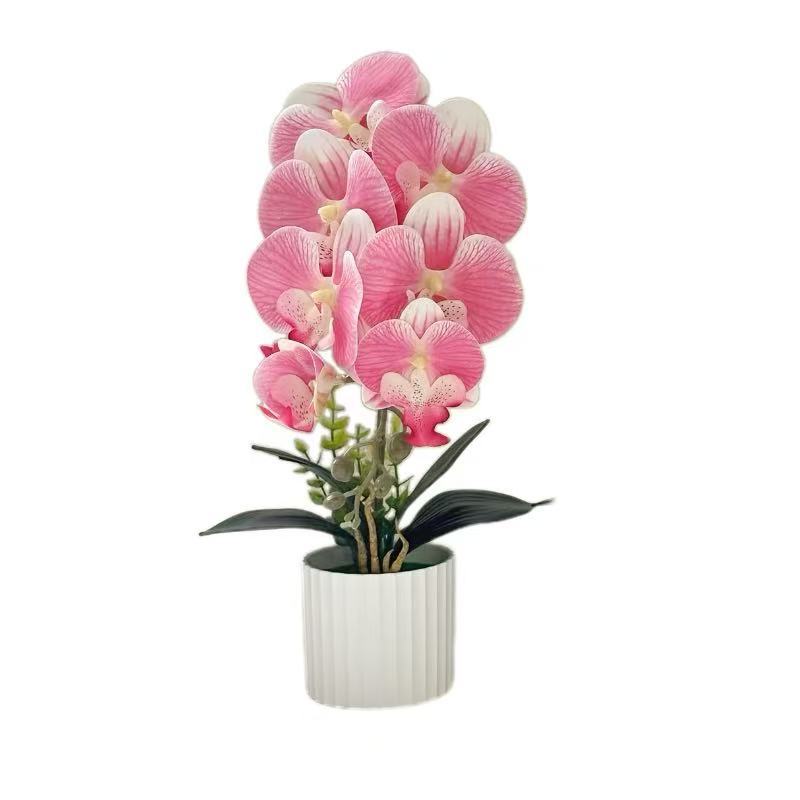 Artificial Orchid Plant Arrangement 1790480695 for Indoor Home Decor Display