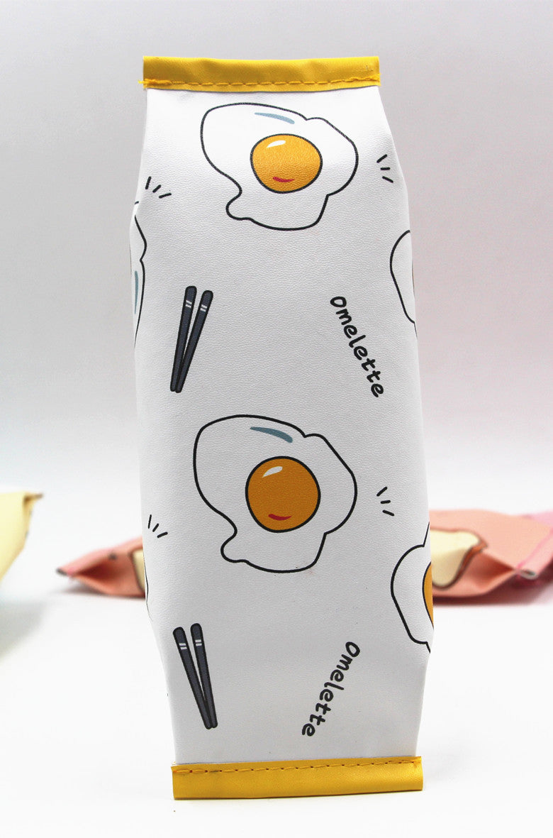 Cute Bread-Themed Zippered Pencil Case Kalsten