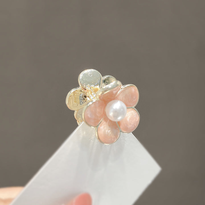Floral Pearl-Embellished Hair Clip Kalsten