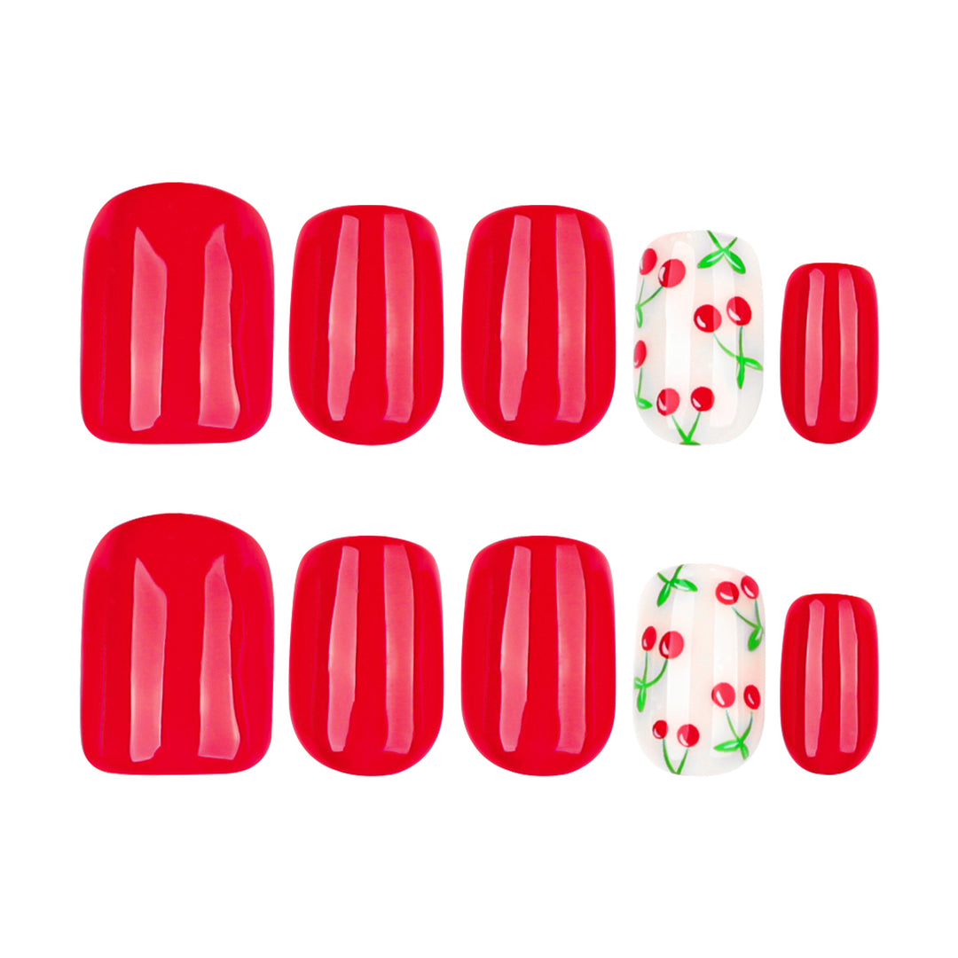 Creative nail art with fruity cherry design Kalsten
