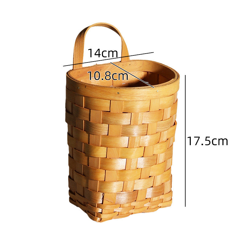 Handcrafted Wicker Storage Cylinder Kalsten