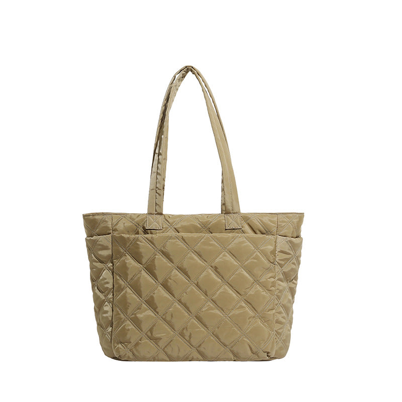 Insulated Quilted Tote Bag