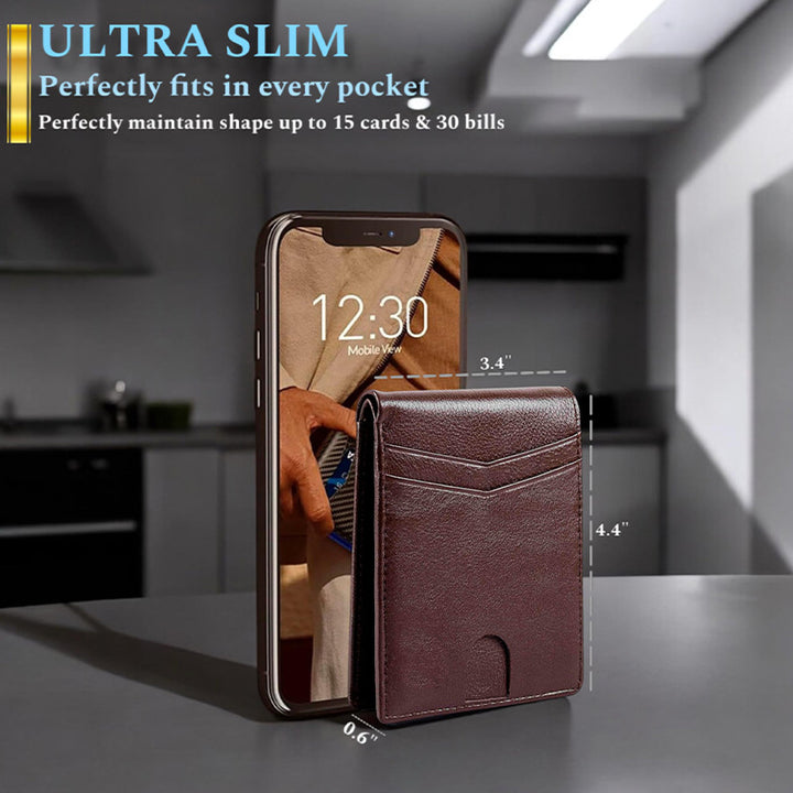 Modern Slim Leather Card Case Kalsten