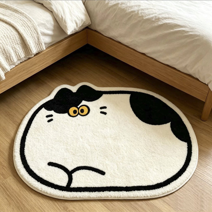 Cute Cat-Themed Plush Area Mat