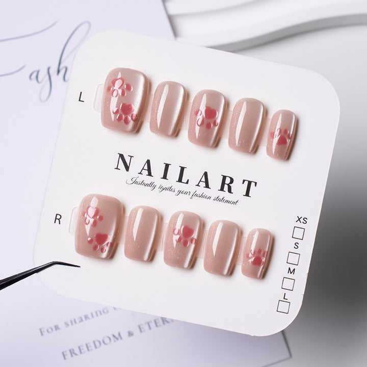 Decorative Crystal-Embellished Press-On Nails Kalsten