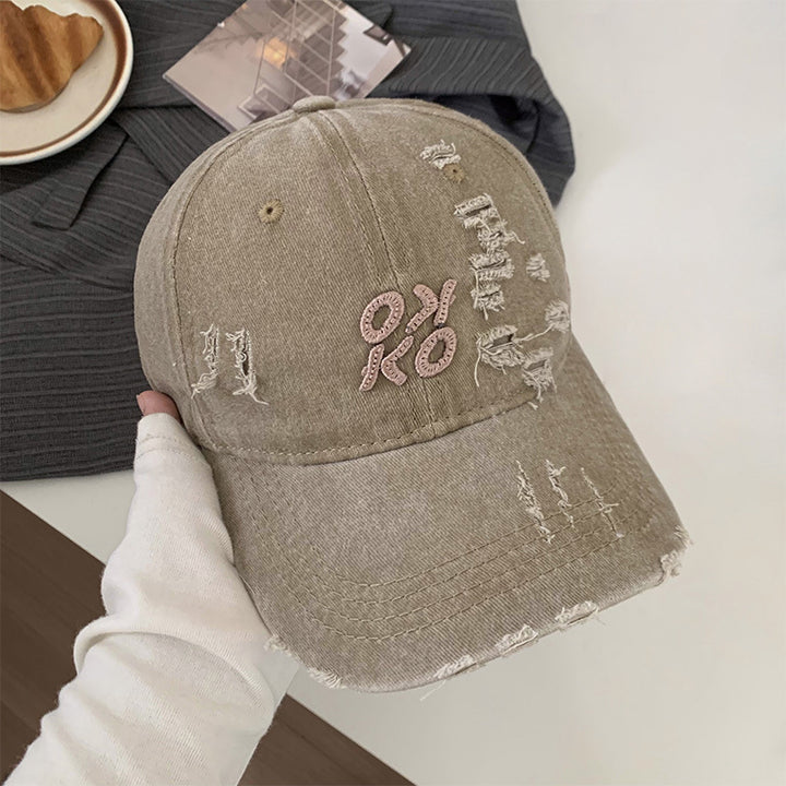 Distressed Vintage Embroidered Cap