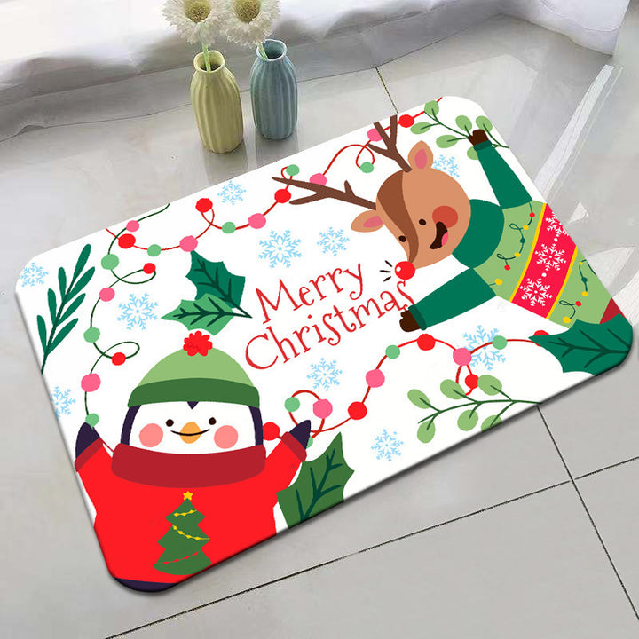 Festive Holiday-Themed Bath Mat Kalsten