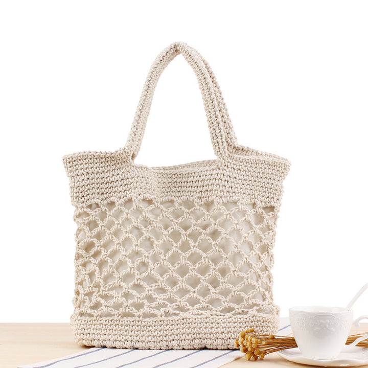 Net shopping bag made of hand-knotted natural material Kalsten