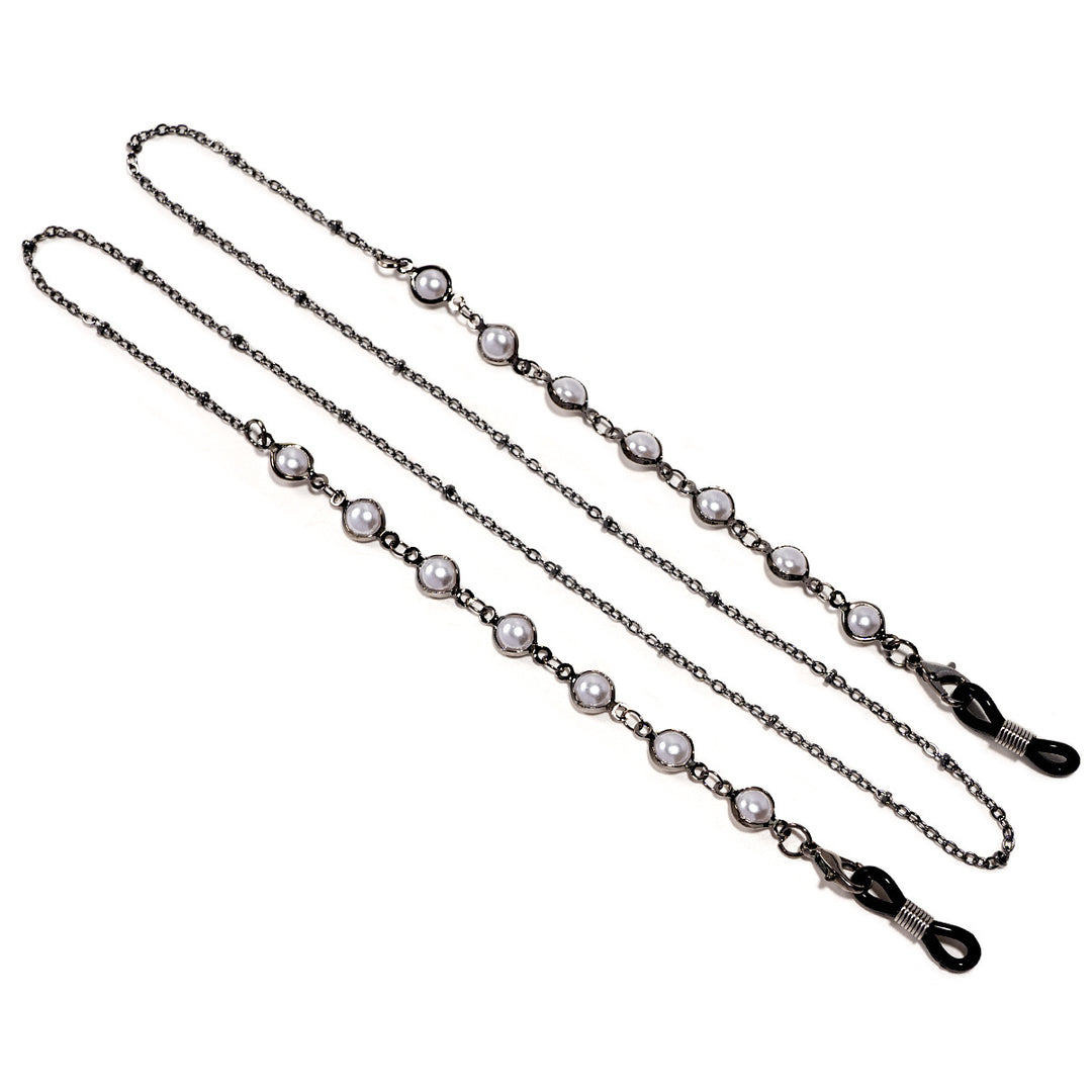 Elegant Pearl-Embellished Glasses Chain Kalsten